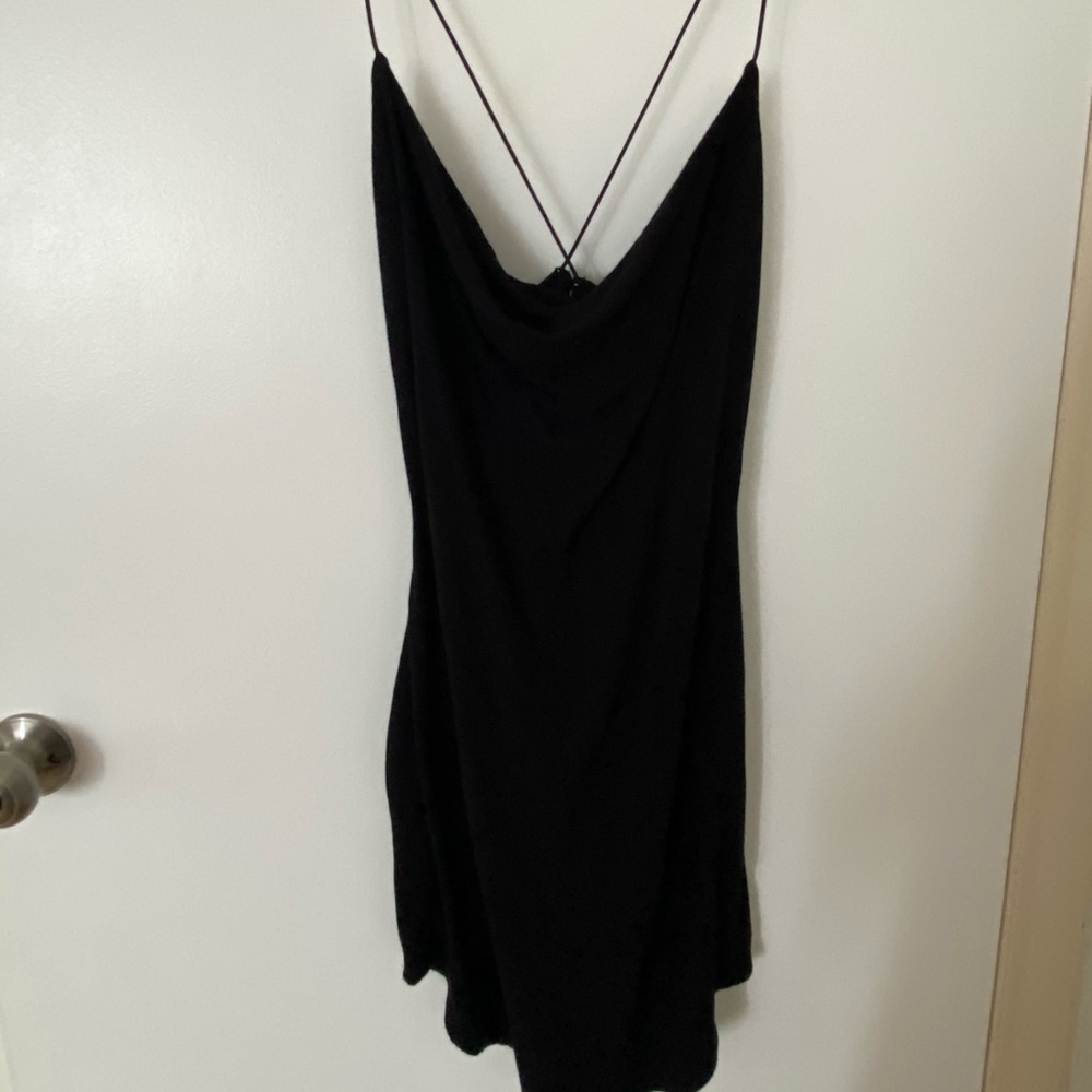 Black mini dress